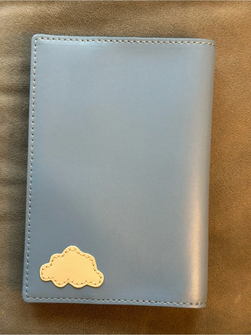Kate Spade “Get Carried Away” Hot Air Balloon Passport Holder ✈️ Blue Leather - Picture 5 of 7